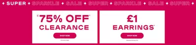 Clothes, Shoes & Accessories offers in Wandsworth | Up To 75% Off  in Claire's | 26/12/2024 - 09/01/2025