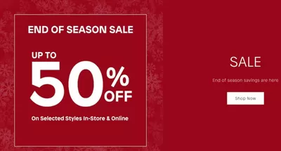 Clothes, Shoes & Accessories offers in East Kilbride | Up To 50% Off in Aldo | 03/01/2025 - 17/01/2025