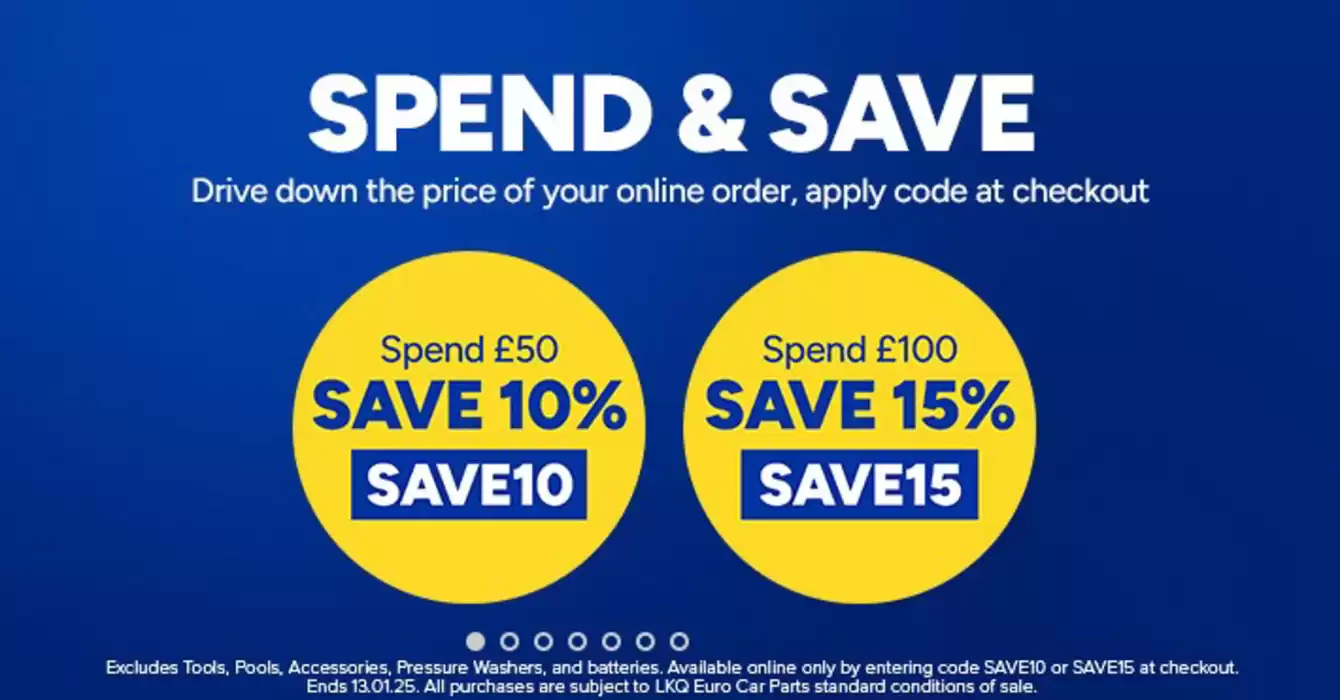 Euro Car Parts catalogue in Birmingham | Spend & Save  | 06/01/2025 - 13/01/2025