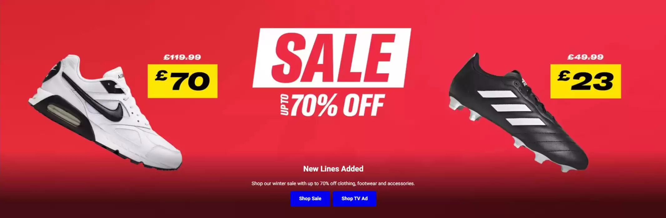 Sports Direct catalogue in Sheffield | Sale Up To 70% Off  | 07/01/2025 - 21/01/2025