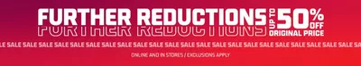 Clothes, Shoes & Accessories offers in Hammersmith | Further Reductions Up To 50% Off  in Foot Locker | 08/01/2025 - 22/01/2025