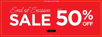 Clothes, Shoes & Accessories offers in Llanelli | End Of Season Sale in Office | 08/01/2025 - 22/01/2025