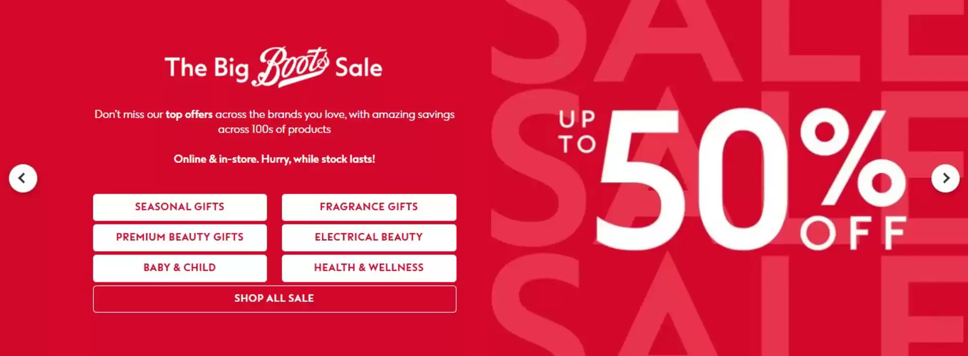 Boots catalogue in Grantham | Up To 50% Off | 13/01/2025 - 27/01/2025