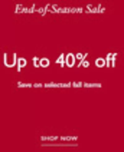 Luxury brands offers | Up To 40% Off in Tommy Hilfiger | 15/01/2025 - 29/01/2025