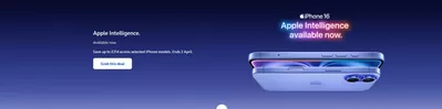 Electronics offers in Bristol | Apple Intelligence  in O2 | 16/01/2025 - 02/04/2025