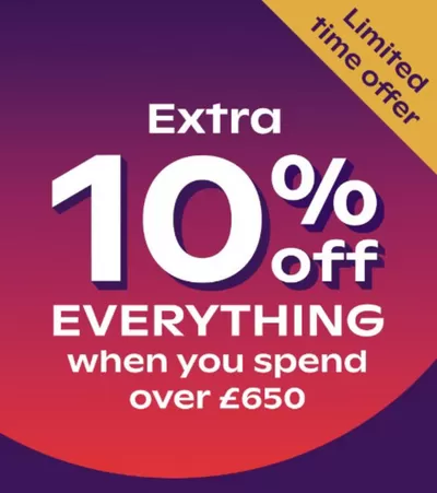 Home & Furniture offers | Extra 10% Off  in Bensons for Beds | 16/01/2025 - 30/01/2025