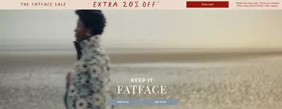 Clothes, Shoes & Accessories offers in Royal Tunbridge Wells | Ectra 20% Off in Fat Face | 17/01/2025 - 20/01/2025