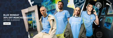 Sport offers | Blue Monday 30% Off Manchester City in Puma | 20/01/2025 - 26/01/2025