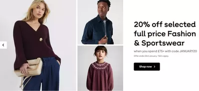 Department Stores offers in Basildon | 20% Off  in Very | 21/01/2025 - 23/01/2025