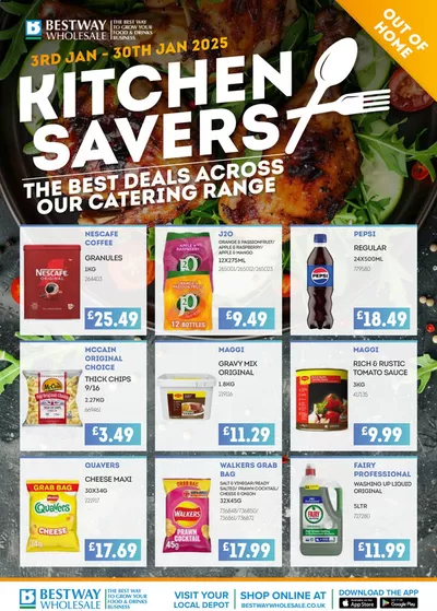 Supermarkets offers in Countes-thorpe | Kitchen Savers in Bestway | 22/01/2025 - 30/01/2025