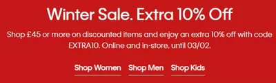 Clothes, Shoes & Accessories offers in Thames Ditton | Winter Sale. Extra 10% Off in Calvin Klein | 22/01/2025 - 03/02/2025