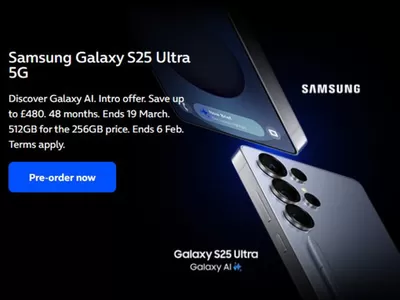 O2 catalogue in Liverpool | Samsung Galaxy S25 5G Intro Offer | 23/01/2025 - 19/03/2025