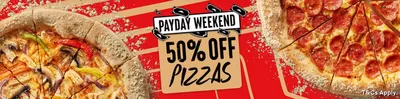 Restaurants offers in Wigan | 50% Off Pizzas  in Pizza Hut | 24/01/2025 - 31/01/2025