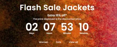 Clothes, Shoes & Accessories offers in Hinckley | Flash Sale Jackets in Roxy | 24/01/2025 - 26/01/2025