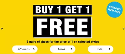 Clothes, Shoes & Accessories offers in Pwllheli | Buy 1 Get 1 Free in Shoe Zone | 27/01/2025 - 10/02/2025