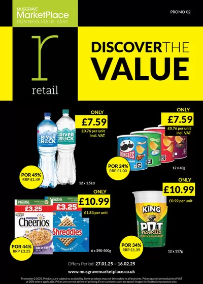 Musgrave MarketPlace catalogue in Lurgan | RETAIL DEALS | 28/01/2025 - 11/02/2025