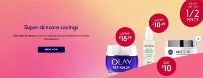 Pharmacy, Perfume & Beauty offers in Belfast | Super Skincare Savings  in Boots | 28/01/2025 - 11/02/2025