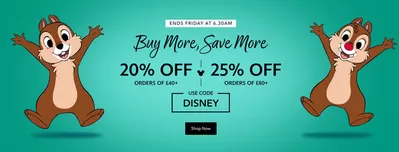 Toys & Babies offers in Bexley | Buy More,Save More 20-25% Off in Disney Store | 28/01/2025 - 31/01/2025