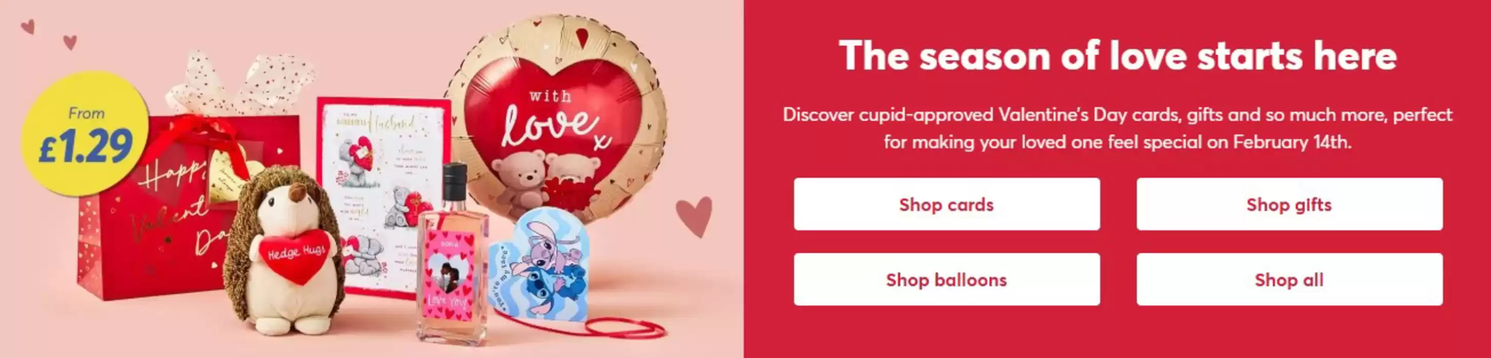 Card Factory catalogue in Coventry | The Season Of Love Start Here  | 03/02/2025 - 14/02/2025