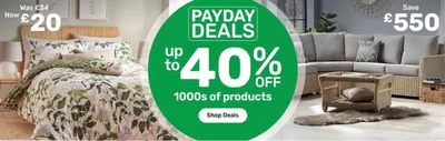 Home & Furniture offers in Inverurie | Payday Deals in Bathstore | 04/02/2025 - 18/02/2025