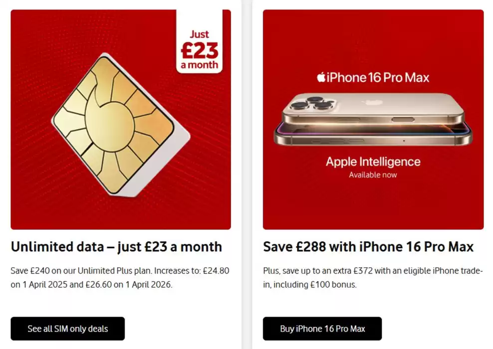 Vodafone catalogue in Leeds | Offers | 06/02/2025 - 01/04/2025