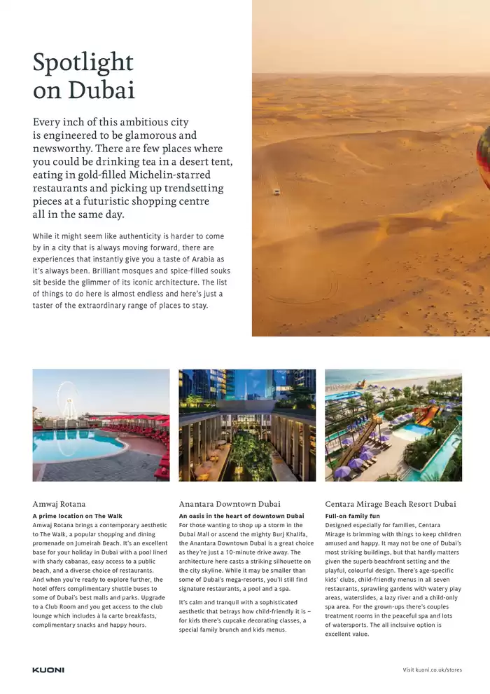 Kuoni catalogue in Birmingham | Dazzling Dubai | 07/02/2025 - 30/06/2025