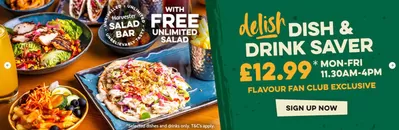 Restaurants offers in Royal Leamington Spa | 25% Off  in Harvester | 08/02/2025 - 23/02/2025