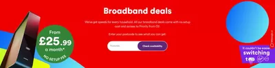 Electronics offers in Braintree | Broadband Deals in Virgin Media | 12/02/2025 - 26/02/2025