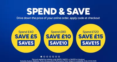 Cars, Motorcycles & Spares offers in Belfast | Spend & Save  in Euro Car Parts | 17/02/2025 - 03/03/2025