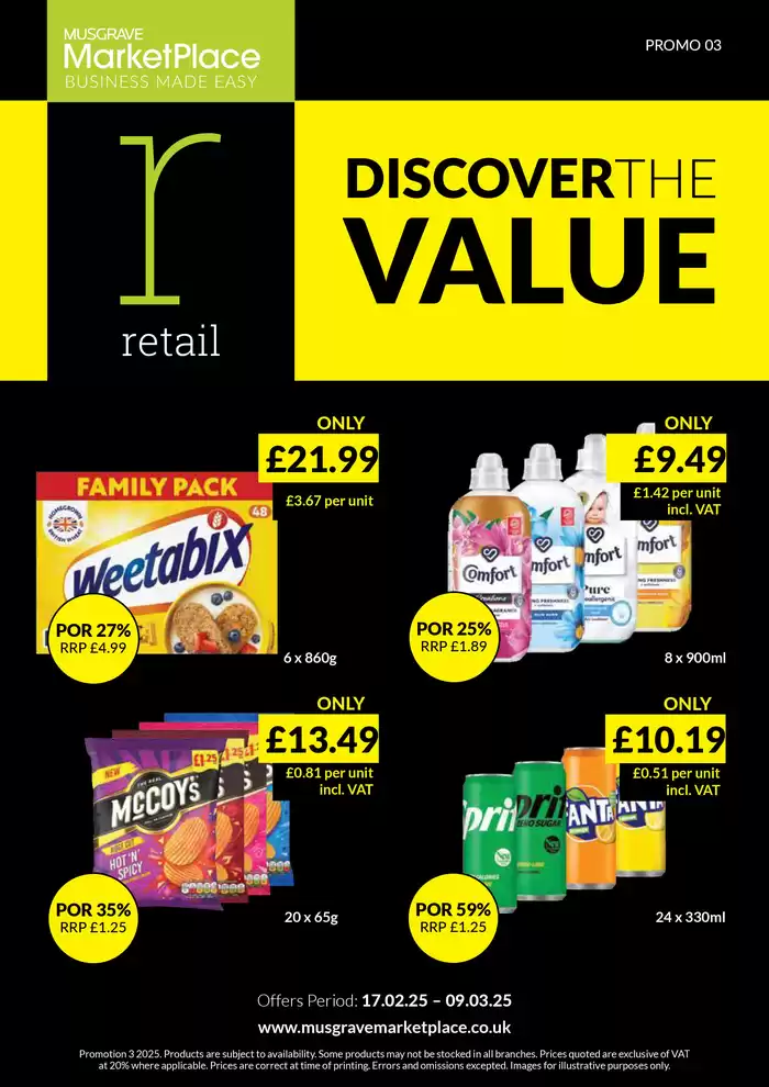 Musgrave MarketPlace catalogue in Belfast | RETAIL DEALS | 18/02/2025 - 04/03/2025