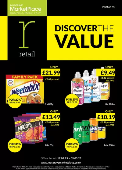 Musgrave MarketPlace catalogue in Derry | RETAIL DEALS | 18/02/2025 - 04/03/2025