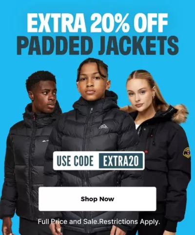 Sport offers in Portsmouth | Extra 20% Off  in Footasylum | 25/02/2025 - 11/03/2025