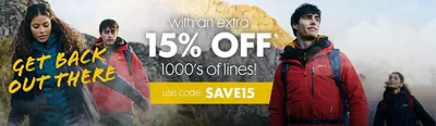 Clothes, Shoes & Accessories offers in Oldbury | 15% Off  in GO Outdoors | 26/02/2025 - 12/03/2025