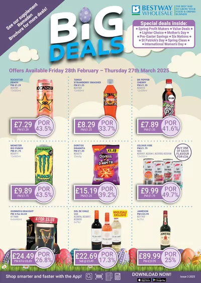 Supermarkets offers in Newton Abbot | Big Deals  in Bestway | 28/02/2025 - 27/03/2025