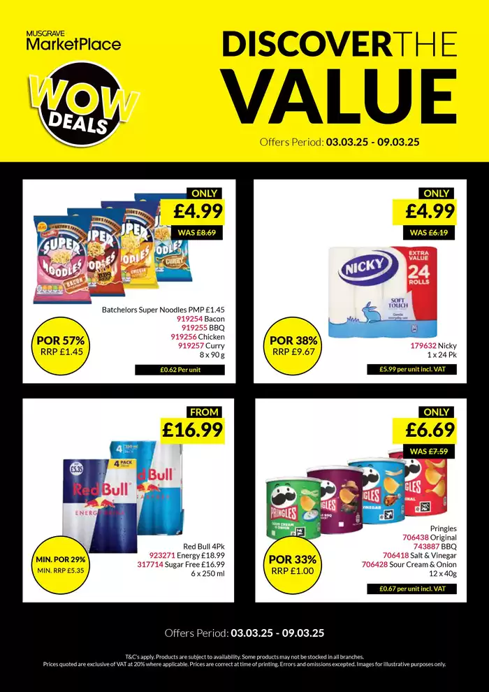 Musgrave MarketPlace catalogue in Derry | WOW DEALS | 03/03/2025 - 09/03/2025