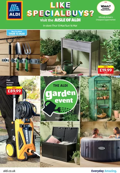 Aldi catalogue in Bury | Attractive special offers for everyone | 13/03/2025 - 16/03/2025