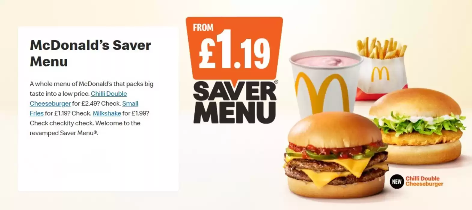 McDonald's catalogue in Birmingham | From £1.19 | 12/03/2025 - 26/03/2025