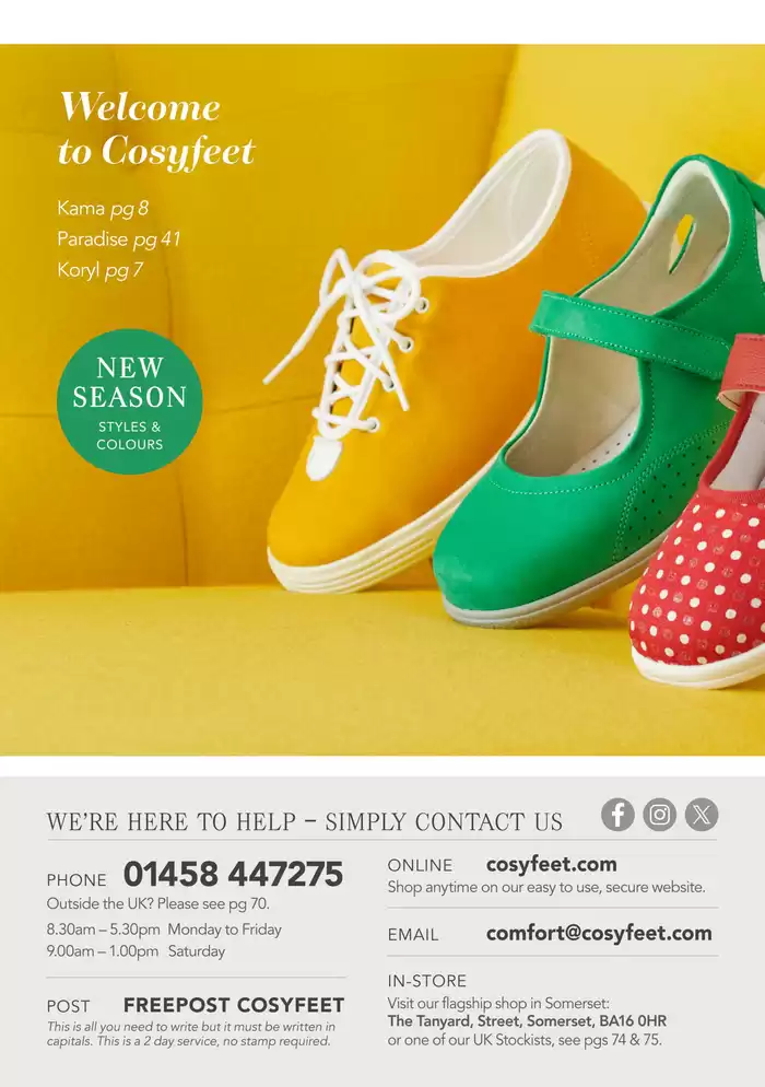 Cosyfeet catalogue in Tredegar | Spring 2025 | 12/03/2025 - 31/05/2025