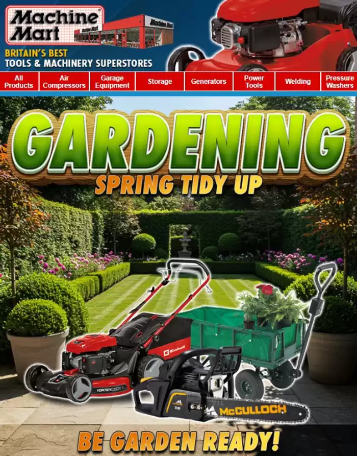 Machine Mart catalogue in Cardiff | Gardening Spring Tidy Up | 13/03/2025 - 20/03/2025