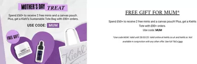 Pharmacy, Perfume & Beauty offers in Oldham | Special Offers in Kiehl's | 18/03/2025 - 28/03/2025