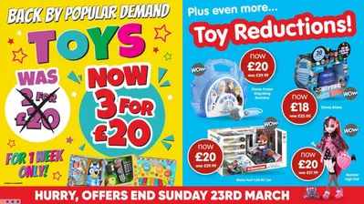 B&M Stores catalogue in Royal Tunbridge Wells | Toys | 20/03/2025 - 23/03/2025