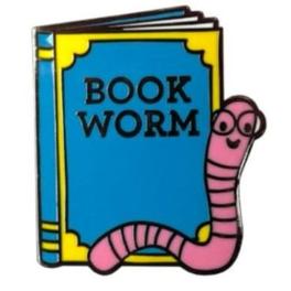 Book Worm Pin Badge offers at £4 in Waterstones Booksellers