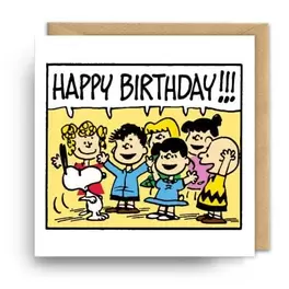 Happy Birthday! Peanuts Greetings Card offers at £3.29 in Waterstones Booksellers