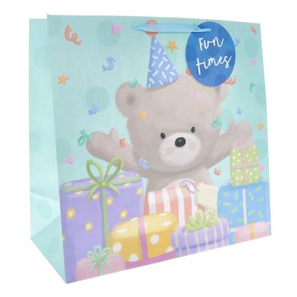 Fun Times Hugs Bear Giant Square Gift Bag offers at £1.99 in Card Factory