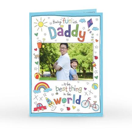 Photo Father's Day Card - Fun With Daddy offers at £1.79 in Card Factory