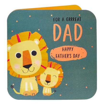 For A Grrreat Dad Lions Father's Day Card offers at £1.49 in Card Factory