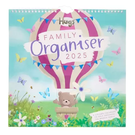 Hugs Family Organiser 2025 offers at £2.99 in Card Factory