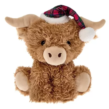 Medium Highland Cow In Santa Hat Soft Toy offers at £7.99 in Card Factory