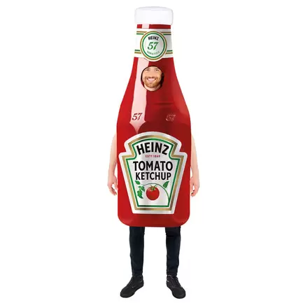 Adult Heinz Ketchup Fancy Dress Costume offers at £26.99 in Card Factory