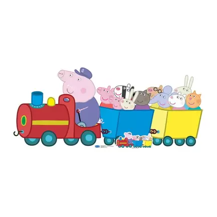 Large Peppa Pig Grandpa Pig Train Cardboard Cutout offers at £38.99 in Card Factory